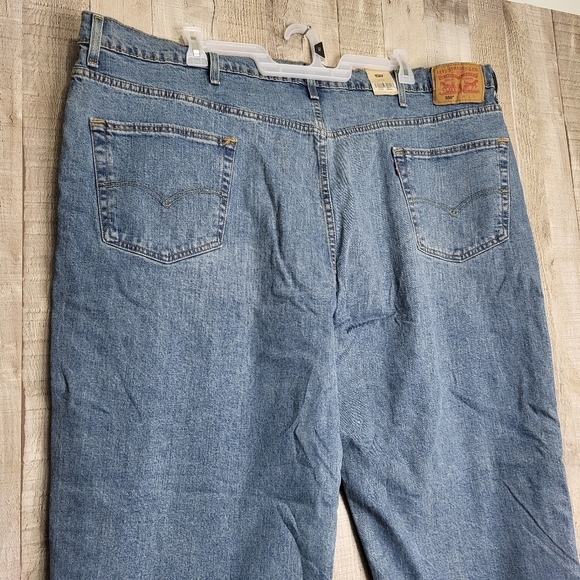 Men's Levi's 550 Relaxed-Fit Stretch Straight Blue Jeans 50x32 New - Picture 8 of 15
